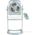 Floor rechargeable led light fan with remote control